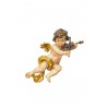 Anioł grający na skrzypcach. 20 cm. złoto. antyk