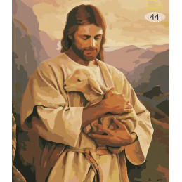 Obraz na płótnie Jezus z owieczką