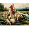 Obraz na płótnie Jezus z owieczkami