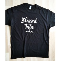 Koszulka Blessed Tata czarna