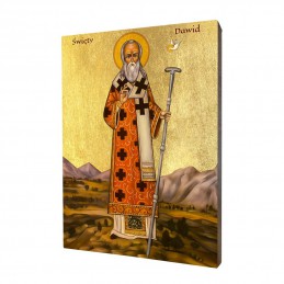 Ikona święty Dawid z Walii