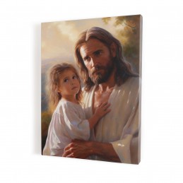 Jezus z dziewczynką - obraz...